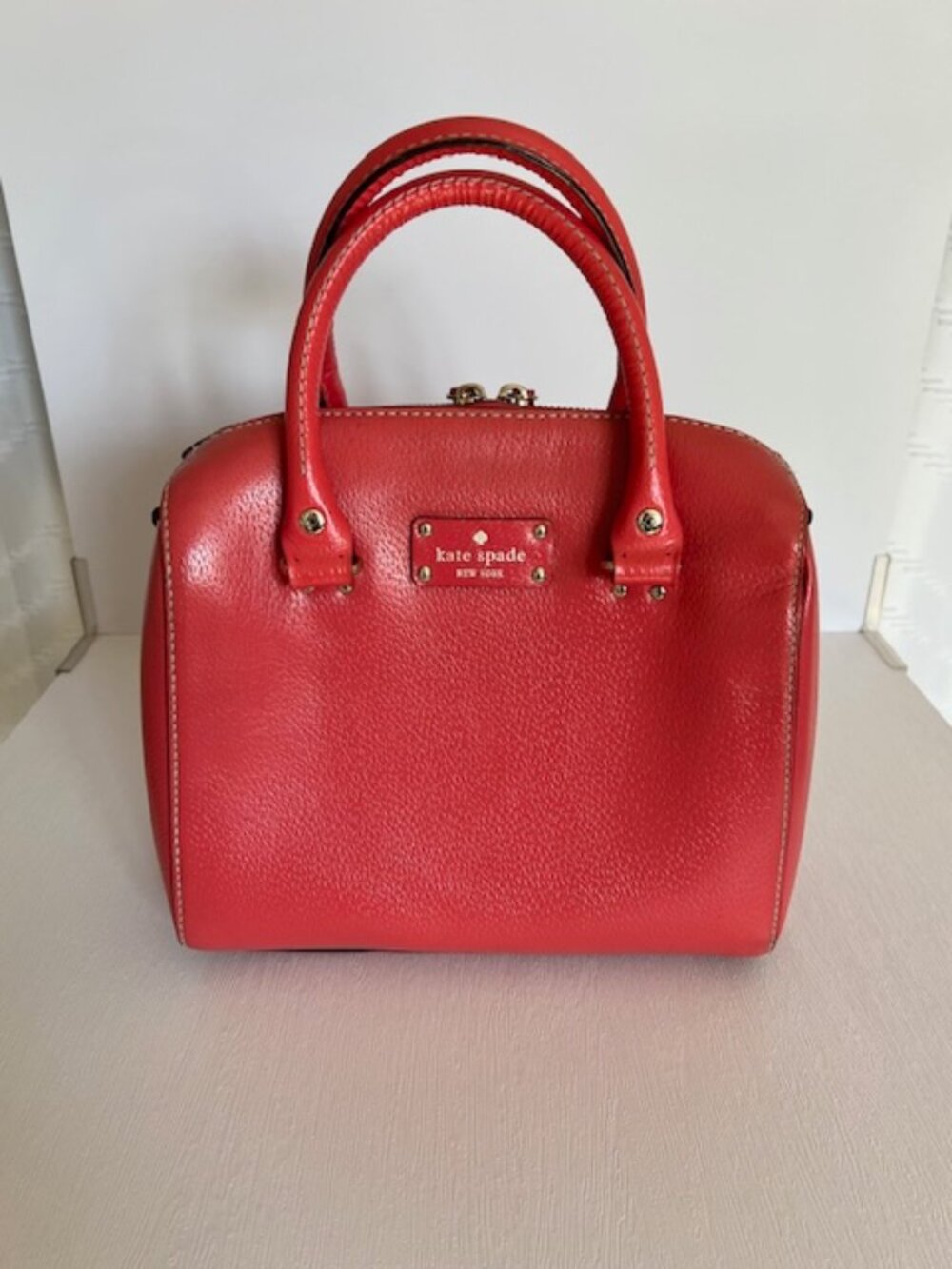 Red Kate Spade Wellesley Alessa Leather Bag